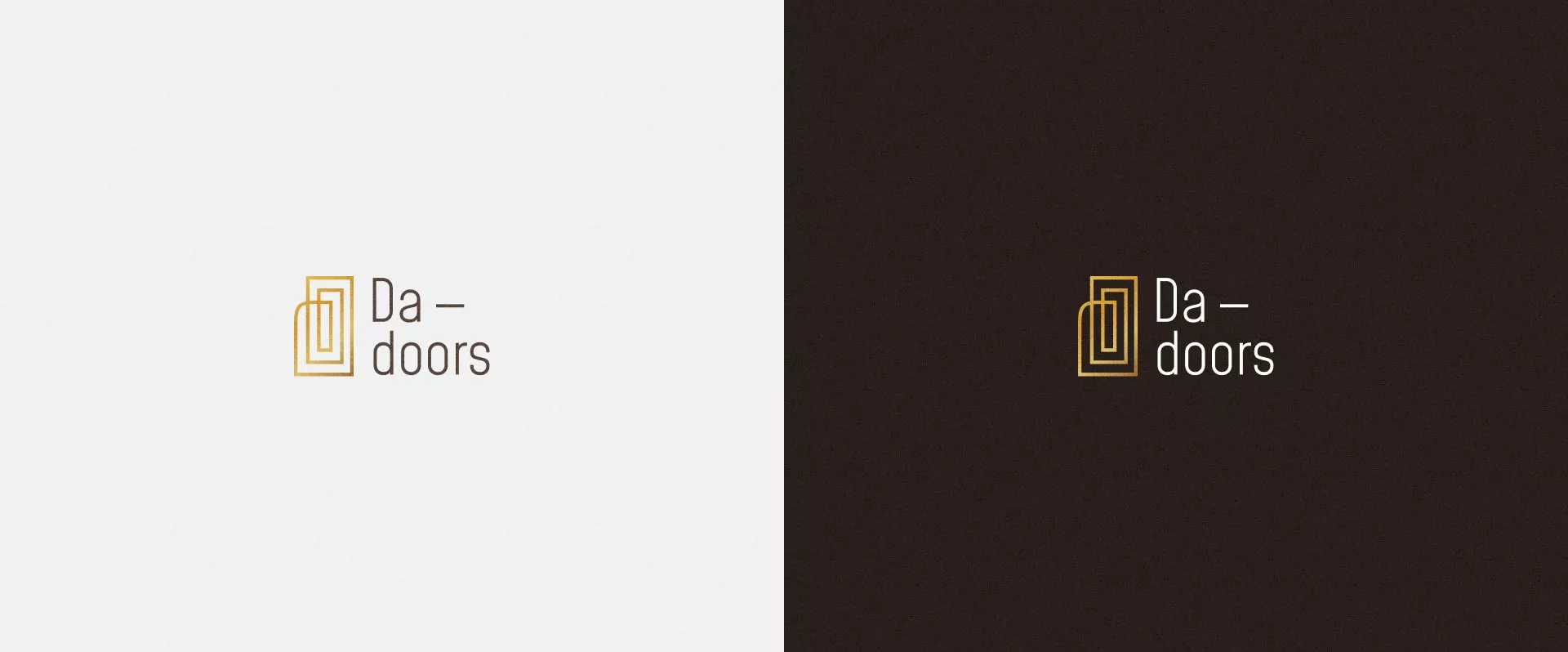Разработка логотипа для компании «DA-DOORS» в Петушках
